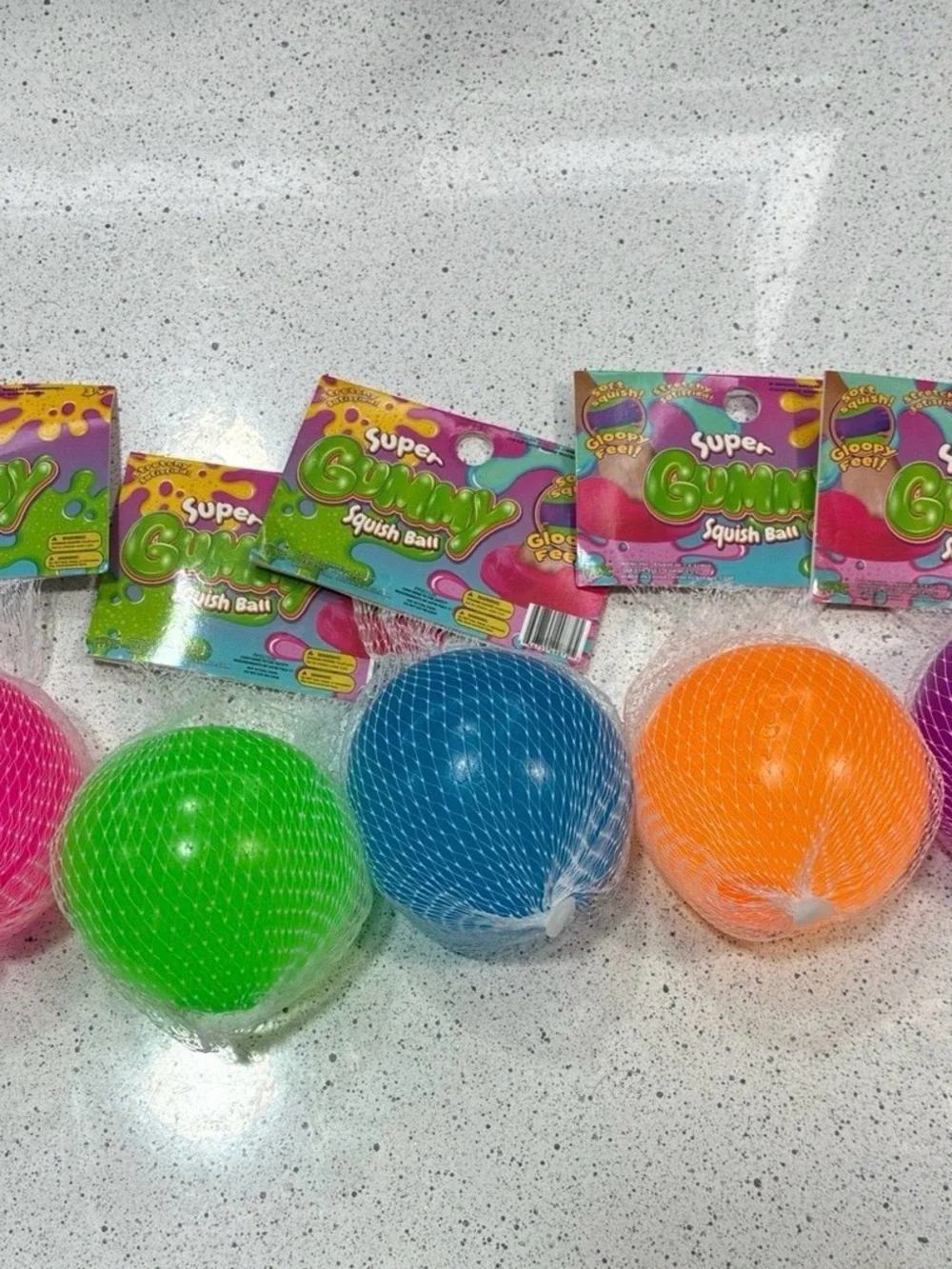 Super Gummy Squish Ball - Set of 5